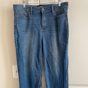 DKNY JEANS Rivington Slim Straight Crop Jeans Raw Hem - SZ 31/12